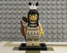 LEGO Indian Tribal Hunter Minifigure - 8683 Collectible Series 1 CMF