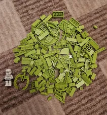 Sandwich Size Bag of Bulk Light Green Lego Pieces
