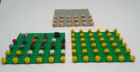 LEGO Brand Lot of 82 Minifigure Minifig Heads Condition Varies