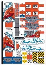 LEGO STICKER SHEET 42128 HEAVY-DUTY TOW TRUCK from set New