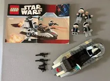 LEGO Star Wars: Rebel Scout Speeder (7668) w/Instructions ,no box Missing Helmet