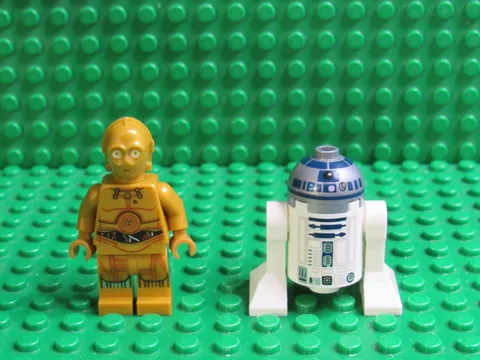 Lot 2 LEGO Minifigs C-3PO R2-D2 Star Wars Protocol Astromech Droid 75290 NL100
