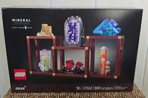 LEGO® Ideas 21362 Mineral Collection 3 Display Shelves Ages 18+ Adult Sealed....