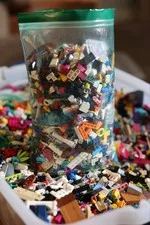 LEGO Bulk Large 5lb Lot Mixed Parts & Bricks! You get this exact pictured bag.