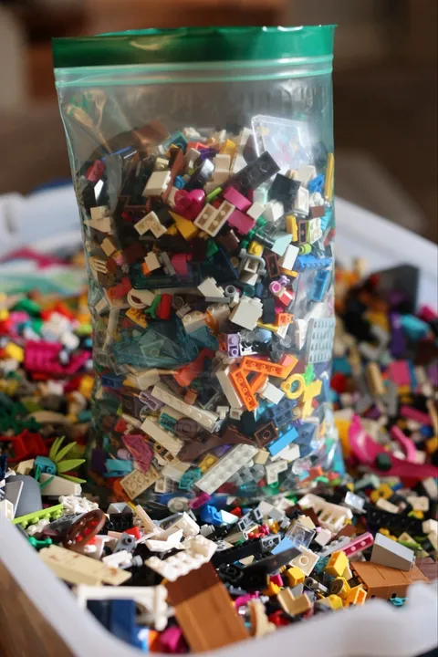 LEGO Bulk Large 5lb Lot Mixed Parts & Bricks! You get this exact pictured bag.