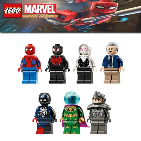 LEGO Marvel Minifigures ONLY from set 76342 Spider-Man vs. Mysterio: Daily bugle