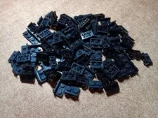 LEGO BULK LOT OF 100 BLACK BRACKET INVERTED 1X2 1X2 #99780