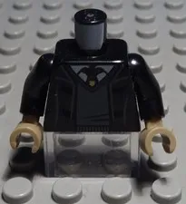Lego figure accessories top torso black with decor from Harry Potter