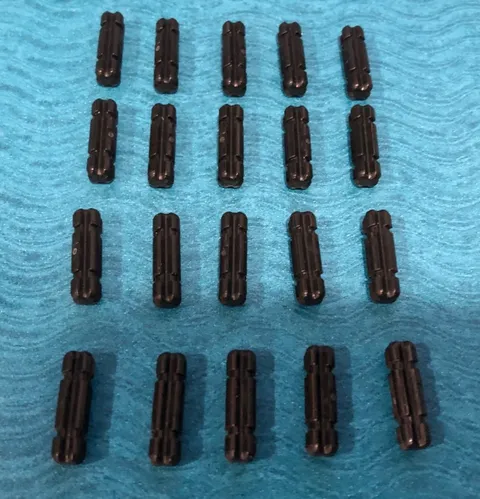 LEGO PART 32062 TECHNIC AXLE 2L NOTCHED 20 PIECES (BLACK)
