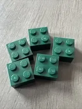 LEGO 3003 Dark Green Brick 2 x 2 - 5 Pieces