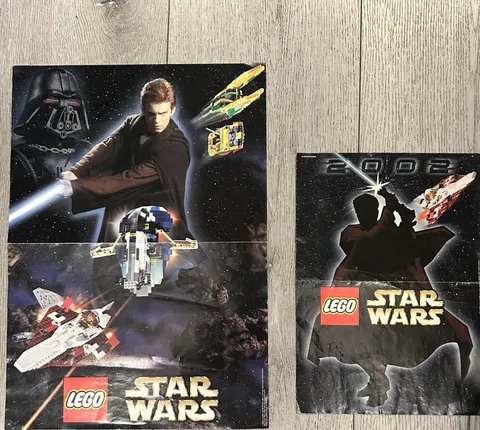 LEGO star wars posters . SUPER RARE 2002 Attack Of The Clones