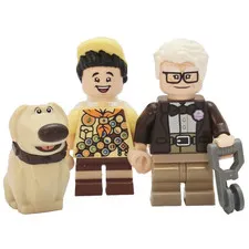 Lego Disney Up Minifigures Carl Fredricksen Russell & Doug - 3 Disney Figures