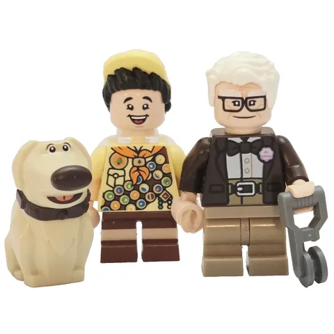 Lego Disney Up Minifigures Carl Fredricksen Russell & Doug - 3 Disney Figures