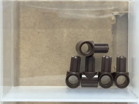 LEGO Parts - Dark Brown Technic, Axle Pin Connector Hub Axle - No 22961 - QTY 5
