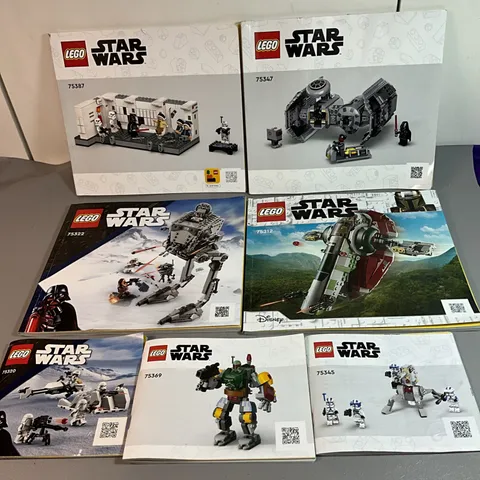 LEGO STAR WARS ASSEMBLY MANUALS (7) (J)