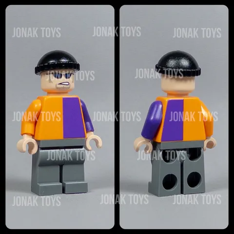 LEGO Batman 1 2006 Orange Suit Two-Face Henchman Custom Minifigure Bat006 (7781)