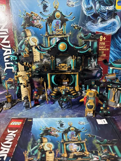 LEGO NINJAGO Temple of the Endless Sea (71755) 1060pc Seabound Nearly Complete