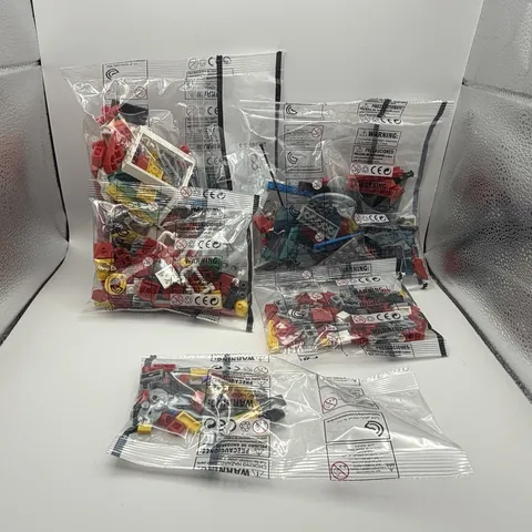MEGA BLOKS - Sealed parts bags from unknown set- 5 bags, brand new & sealed 