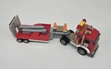 Lego Red Truck And Trailer 