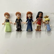 LEGO Disney Princess Minifigure Lot of 5 - Plus Random Animals