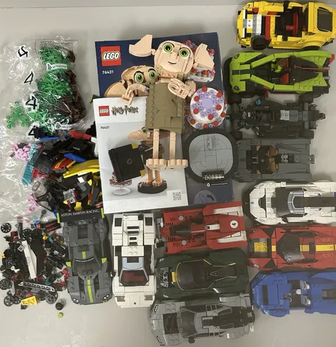 Large Lot Of Lego Cars Built Parts Pieces Missing Extra Pieces Harry Potter