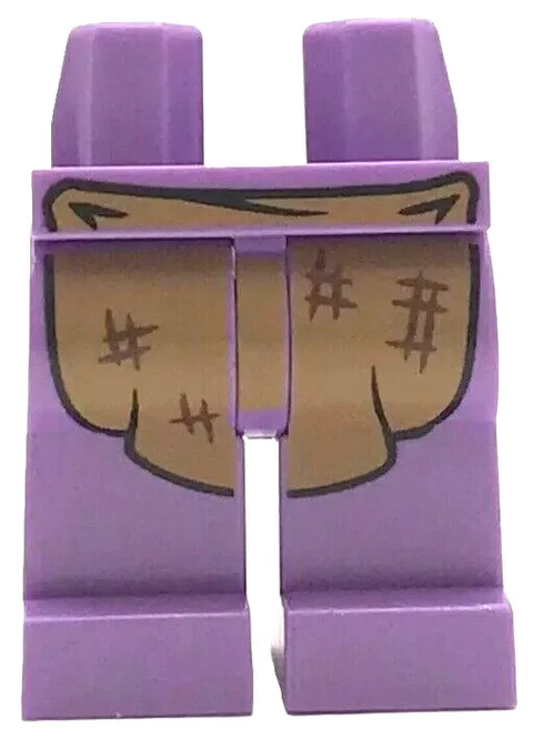 Lego New MRS. FLUME MINIFIG LEGS Medium Lavender Medium Nougat Apron HP D478