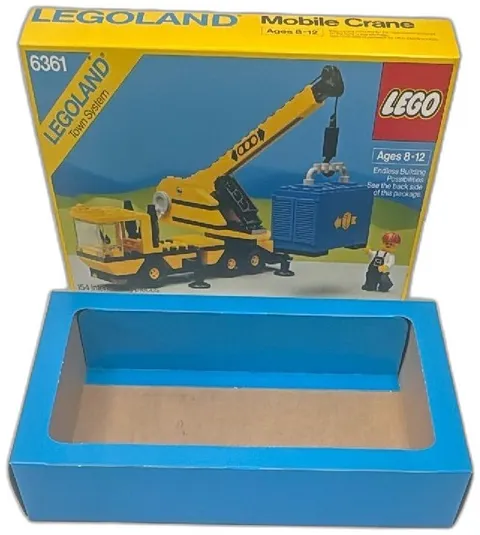 Lego Legoland Mobile Crane 6361 Vintage 1986 Town System Empty Box Display