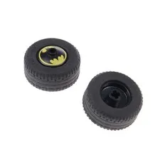 2x LEGO Rad 30.4x14 Schwarz 18x12 Felge Batman 76119 58090 18976c02
