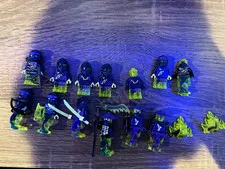 LEGO NINJAGO ghost ninja minifigure lot w/ weapons & accessories