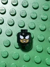 LEGO minifigure Head Only - part 3626cpr3125 Spider-Girl head - Smirk Teeth