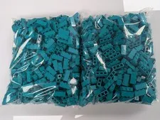 Lego 1,000 New Dark Turquoise Bricks 1 x 3 Stud Building Blocks # 3622
