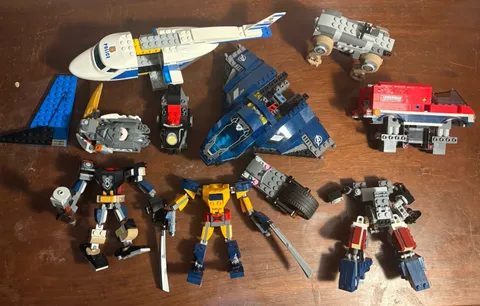 LEGO Used Incomplete Sets Parts Lot Marvel Super Heroes, Ninjago, City, DC