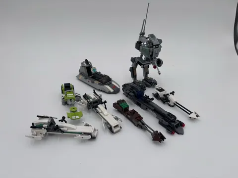 LEGO Star Wars Bulk Lot Assembled Vehicles & Walker Builds, Multicolor