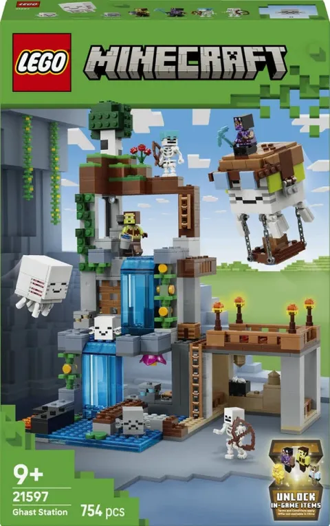 LEGO Minecraft Ghast Station 21597 Building Toy Set 8 Minecraft Figures New Gift