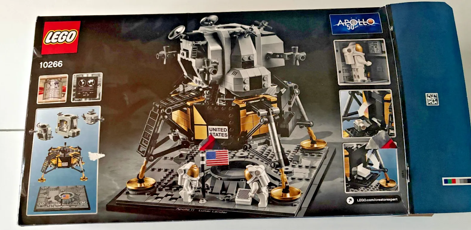 LEGO CREATOR: NASA Apollo 11 Lunar Lander (10266) -used with box and manual