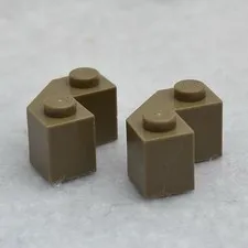 LEGO 87620 Dark Ran Brick, Modified Facet 2 x 2
