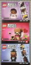 LEGO BrickHeadz Manuals – Marie, Groom, Bear – 40383/40384/40379 – Manuals Only
