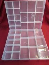 2 Iris LEGO Clear Plastic Sorting Trays for Tower Organizer Storage Bin