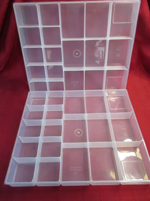 2 Iris LEGO Clear Plastic Sorting Trays for Tower Organizer Storage Bin