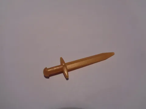 Lego Minifigure, Weapon Sword, Greatsword Pointed 18031 Pearl Gold New New