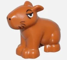 NEW LEGO Dark Orange Capybara Encanto Chispi Animal 5422pb01 Friends 43245