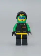 LEGO Extreme Team race car driver minifigure green 2963