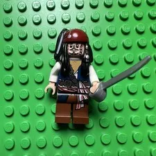 LEGO Captain Jack Sparrow Minifigure Cannibal Pirates of the Caribbean poc010