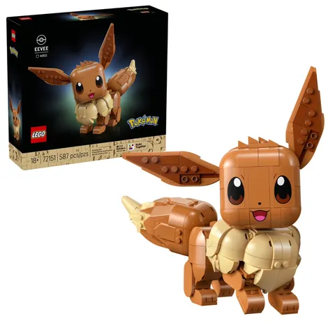 LEGO Pokémon Eevee - Collectible Building Set for Adults, Ages 18+