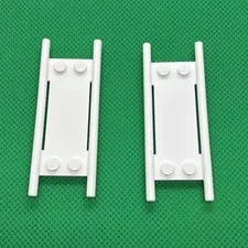 LEGO Parts - White Minifigure, Utensil Stretcher NO Bottom Hinge 93140 QTY 2