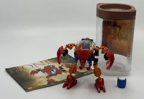Lego Bionicle 8563 2002 Bohrak Tahnok COMPLETE with Canister and Krana Xa & Ja