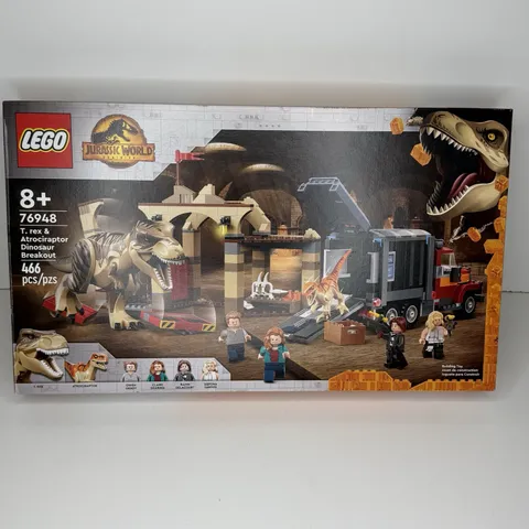 LEGO Jurassic World T. Rex Atrociraptor Dinosaur Breakout 76948 Sealed Retired