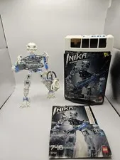Complete no cracks Lego Bionicle set 8732 Toa Matoro Inika 2006 Canister