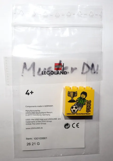 World Cup football Legoland LEGO ® 2026 new collector's brick special brick with BPZ Günzburg D