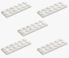 5 New LEGO White 2x6 Plates 3795 flat panel plate 6x2 379501